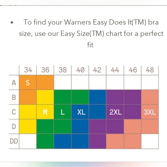 Warner's Wireless Lightly Lined Comfort Bra Size Large - Picture 7 of 7